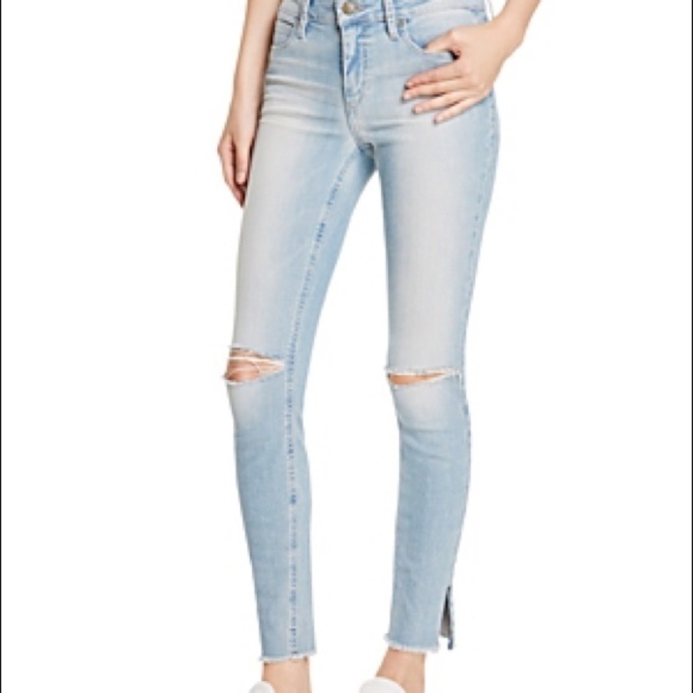 Joe's Jeans Skinny Jeans Flawless Icon Split Raw hem distressed Light wash